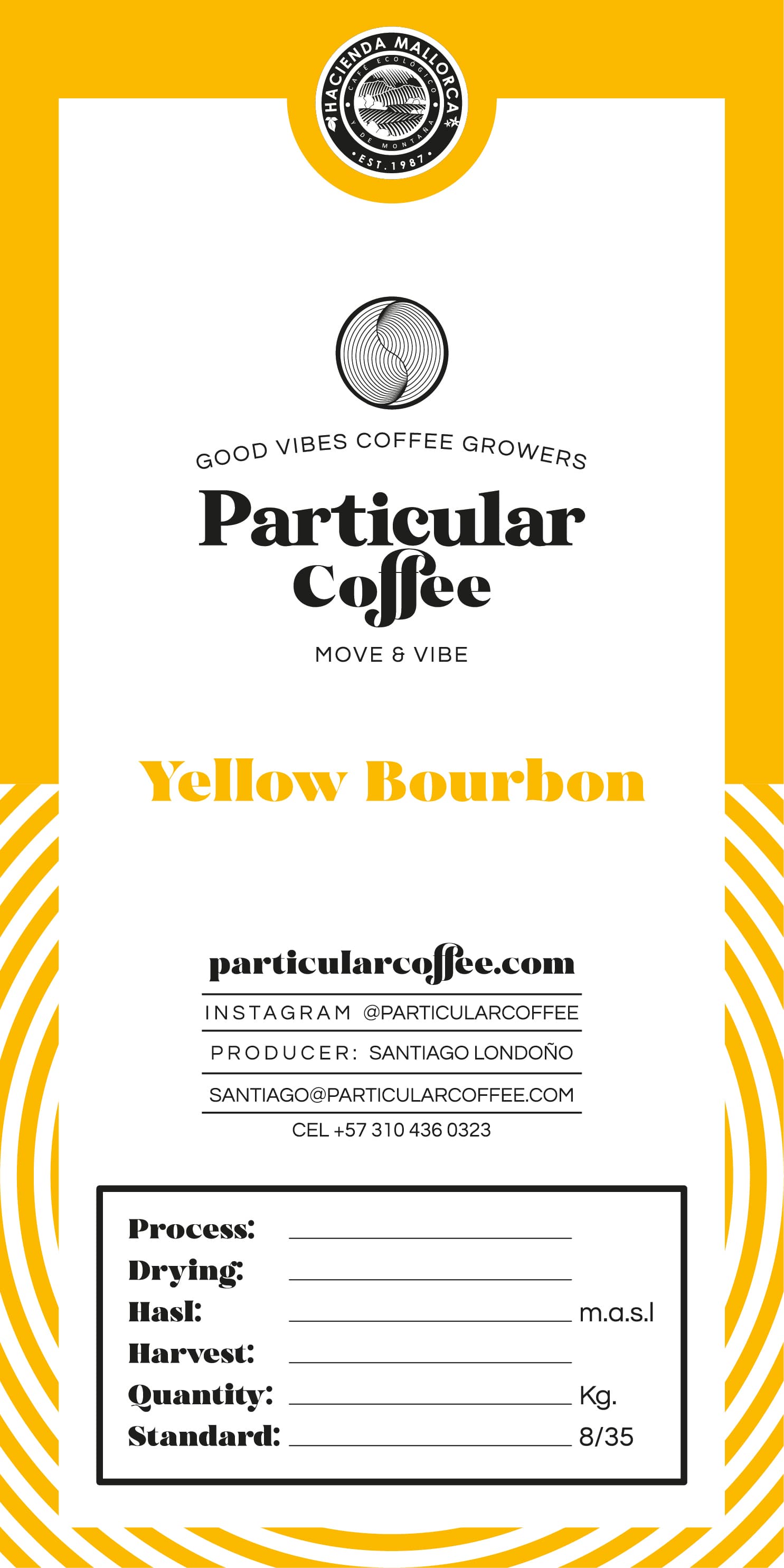 Bourbon Amarillo — Washed coffee
