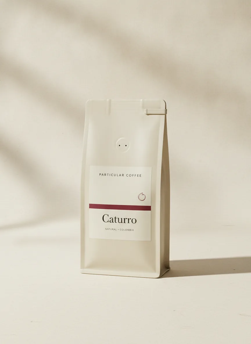 Caturra coffee label
