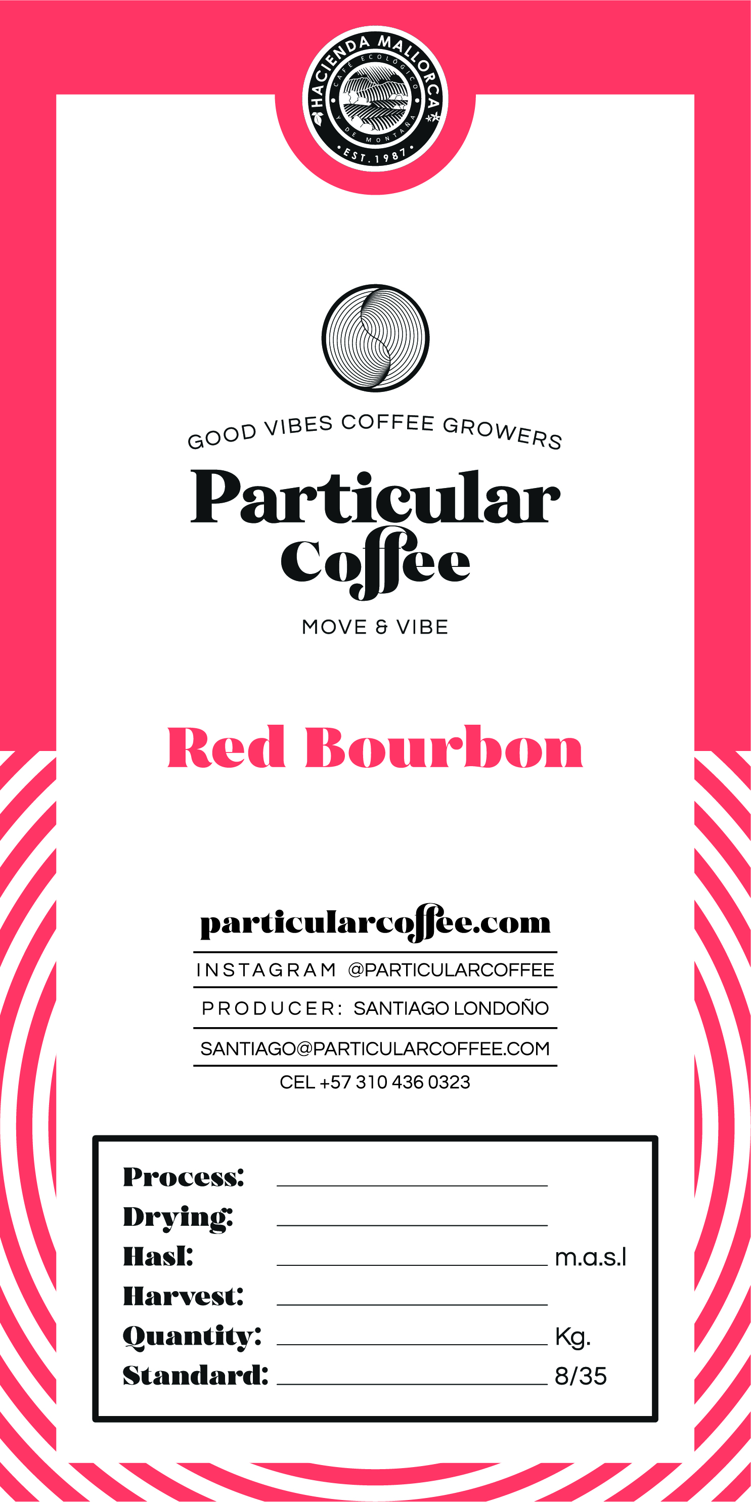 Bourbon Rojo Natural coffee