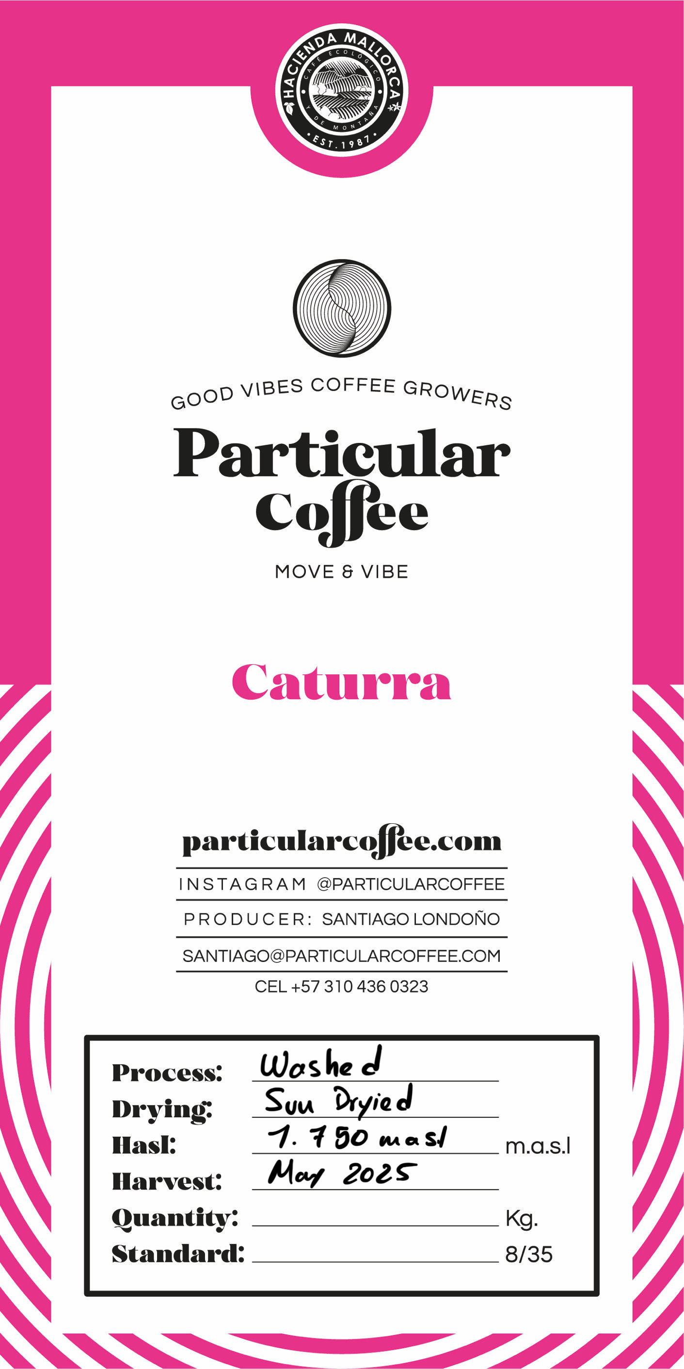 Caturra Washed coffee